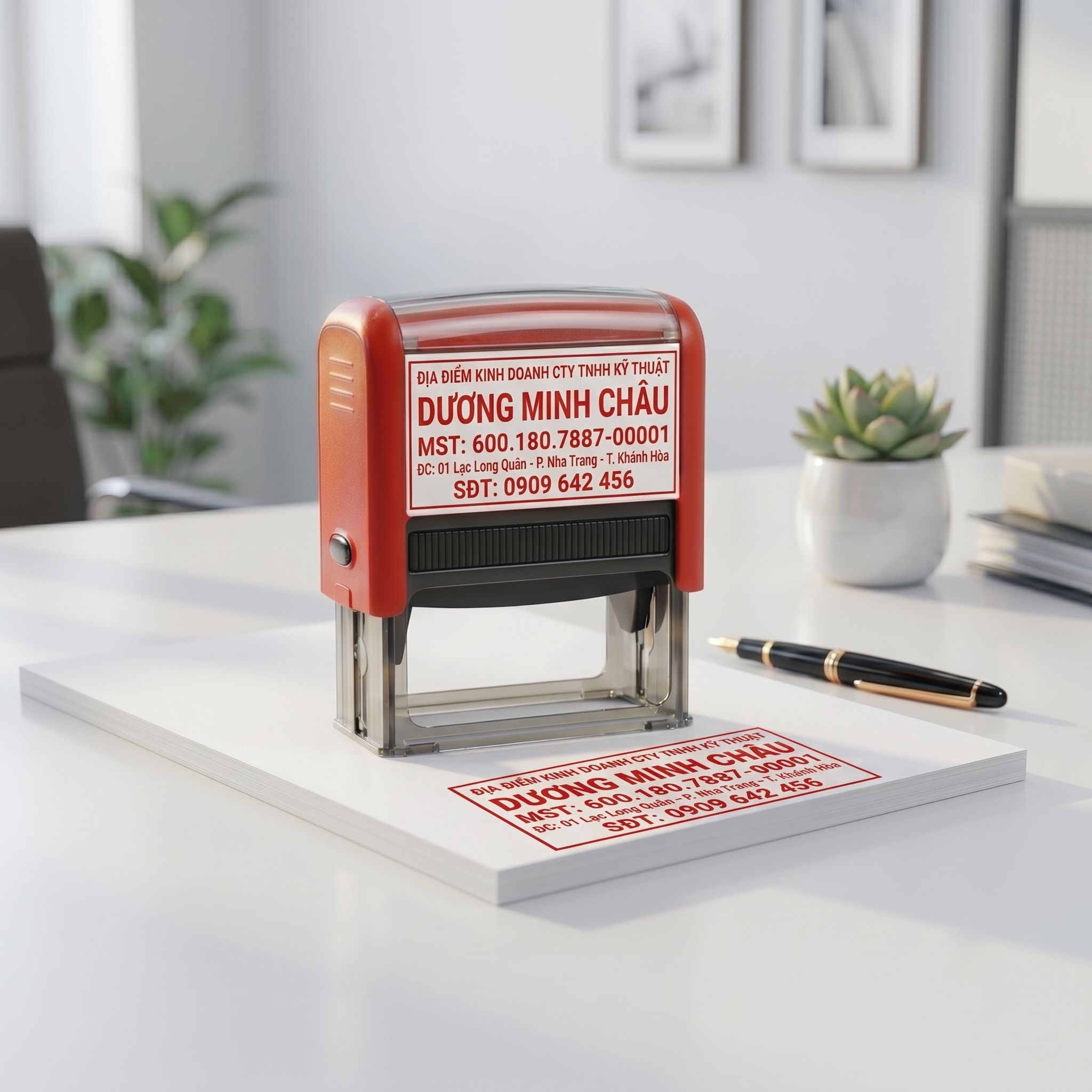 mộc dấu vuông MST